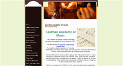 Desktop Screenshot of eastmanmusic.net.au